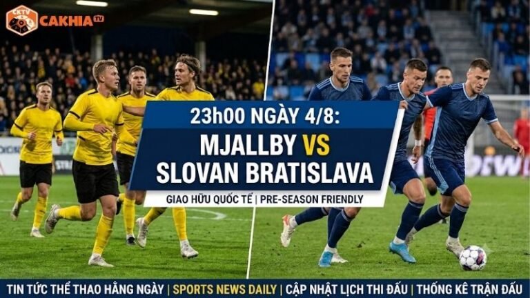 Nhận định trận đấu 23h00 ngày 4/8: Mjallby vs Slovan Bratislava